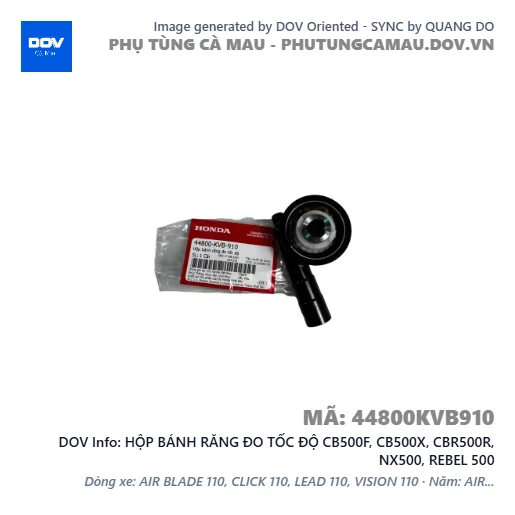HỘP BÁNH RĂNG ĐO TỐC ĐỘ CB500F, CB500X, CBR500R, NX500, REBEL 500 — 44800KVB910