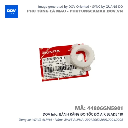 BÁNH RĂNG ĐO TỐC ĐỘ AIR BLADE 110 — 44806GN5901