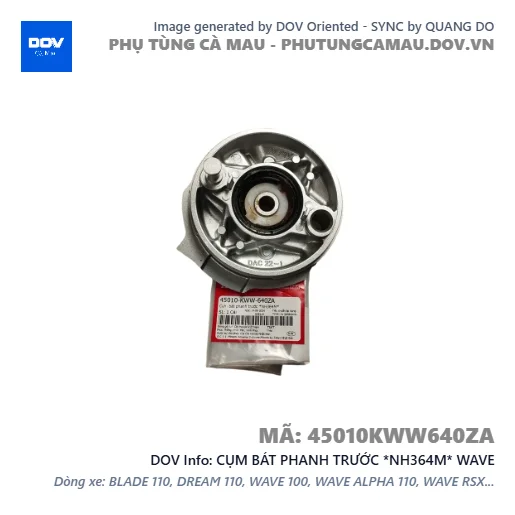 CỤM BÁT PHANH TRƯỚC *NH364M* WAVE — 45010KWW640ZA