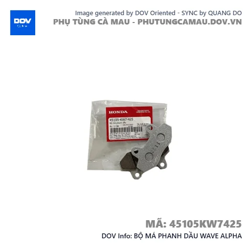 BỘ MÁ PHANH DẦU WAVE ALPHA — 45105KW7425