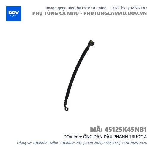 ỐNG DẪN DẦU PHANH TRƯỚC A — 45125K45NB1