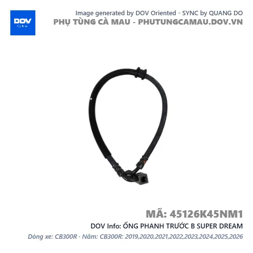 ỐNG PHANH TRƯỚC B SUPER DREAM — 45126K45NM1