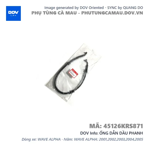 ỐNG DẪN DẦU PHANH  — 45126KRS871