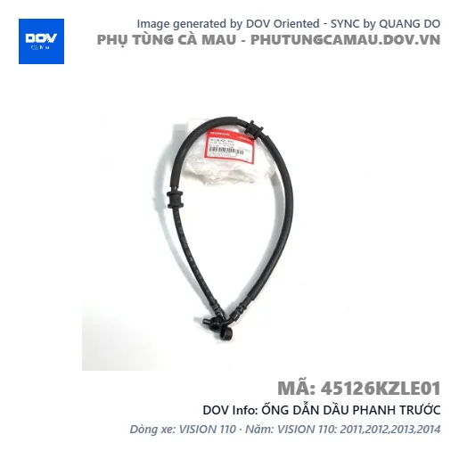 ỐNG DẪN DẦU PHANH TRƯỚC  — 45126KZLE01