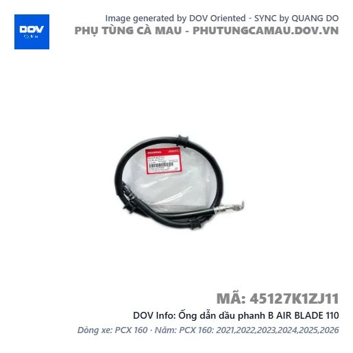 Ống dẫn dầu phanh B AIR BLADE 110 — 45127K1ZJ11