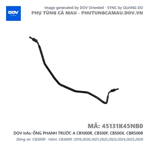 ỐNG PHANH TRƯỚC A CB1000R, CB500F, CB500X, CBR500R — 45131K45NB0