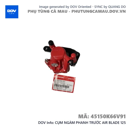 CỤM NGÀM PHANH TRƯỚC AIR BLADE 125 — 45150K66V91