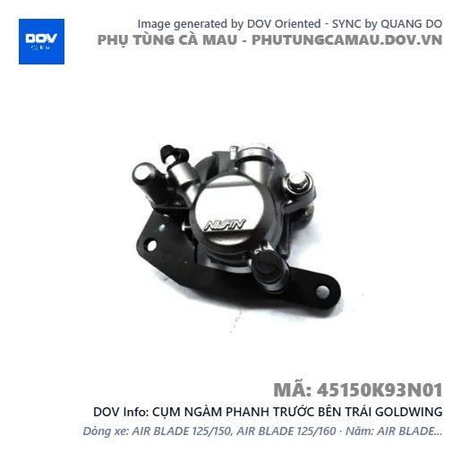 CỤM NGÀM PHANH TRƯỚC BÊN TRÁI GOLDWING — 45150K93N01