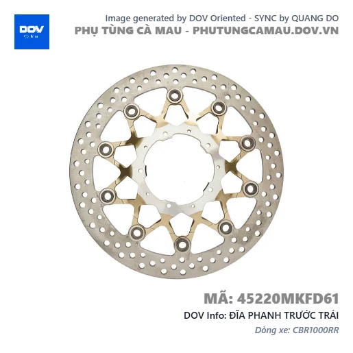 ĐĨA PHANH TRƯỚC TRÁI  — 45220MKFD61