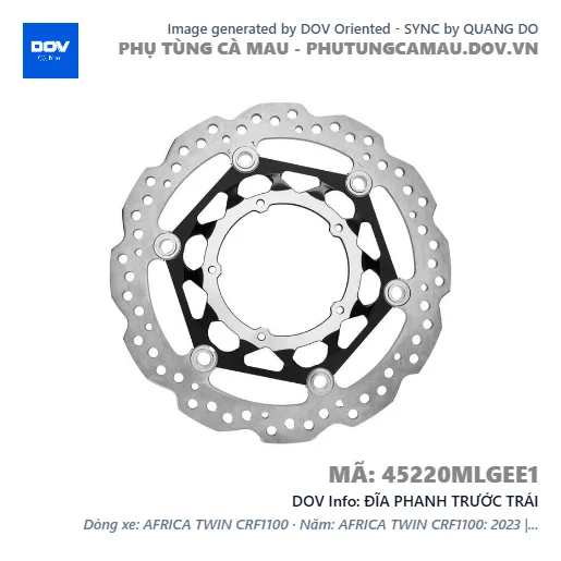 ĐĨA PHANH TRƯỚC TRÁI — 45220MLGEE1