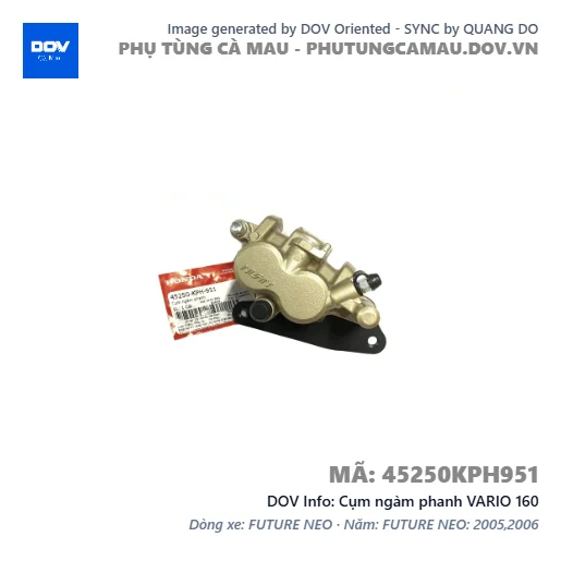Cụm ngàm phanh VARIO 160 — 45250KPH951