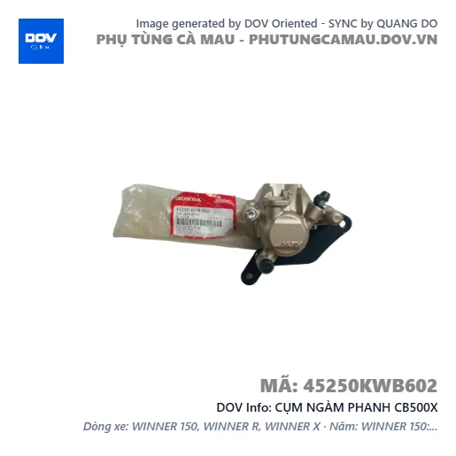CỤM NGÀM PHANH CB500X — 45250KWB602
