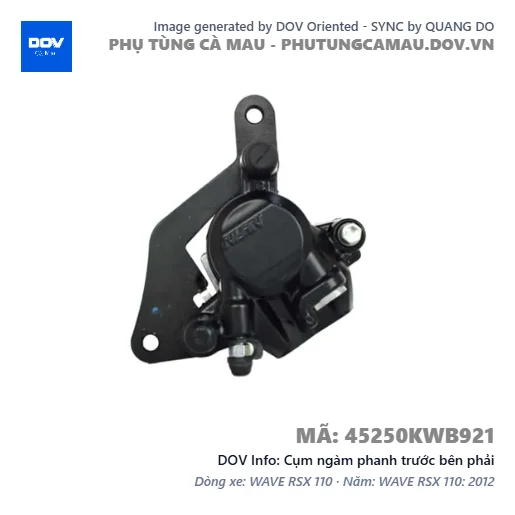 Cụm ngàm phanh trước bên phải  — 45250KWB921