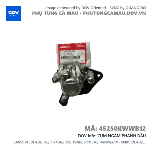 CỤM NGÀM PHANH DẦU — 45250KWWB12