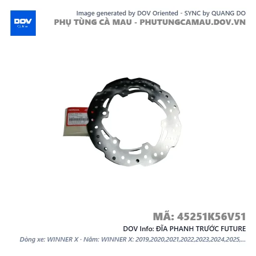 ĐĨA PHANH TRƯỚC FUTURE — 45251K56V51