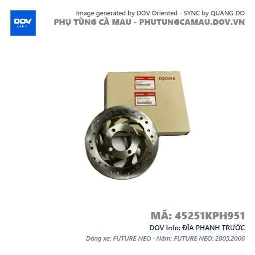 ĐĨA PHANH TRƯỚC  — 45251KPH951