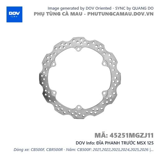 ĐĨA PHANH TRƯỚC MSX 125 — 45251MGZJ11