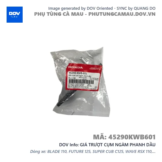 GIÁ TRƯỢT CỤM NGÀM PHANH DẦU  — 45290KWB601