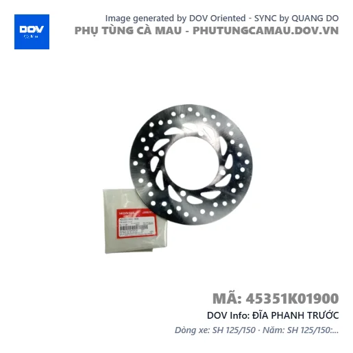 ĐĨA PHANH TRƯỚC — 45351K01900