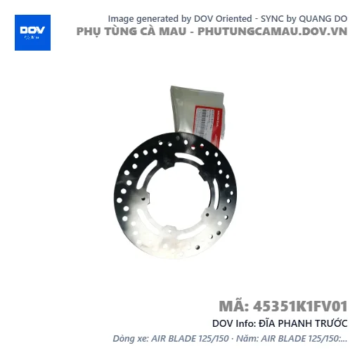 ĐĨA PHANH TRƯỚC  — 45351K1FV01