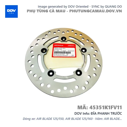 ĐĨA PHANH TRƯỚC  — 45351K1FV11