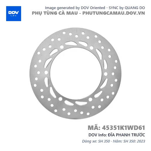 ĐĨA PHANH TRƯỚC  — 45351K1WD61