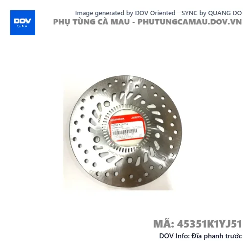Đĩa phanh trước  — 45351K1YJ51