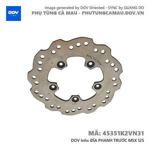 ĐĨA PHANH TRƯỚC MSX 125 — 45351K2VN31