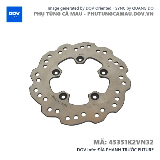 ĐĨA PHANH TRƯỚC FUTURE — 45351K2VN32
