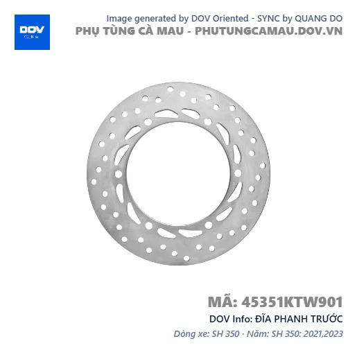 ĐĨA PHANH TRƯỚC — 45351KTW901