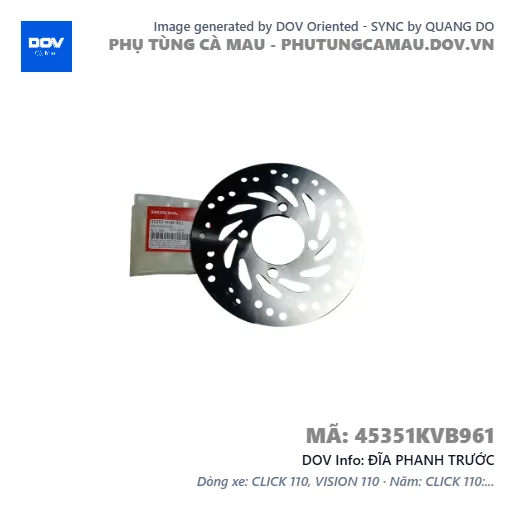 ĐĨA PHANH TRƯỚC  — 45351KVB961