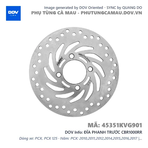 ĐĨA PHANH TRƯỚC CBR1000RR — 45351KVG901