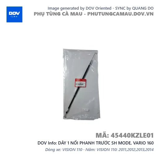 DÂY 1 NỐI PHANH TRƯỚC SH MODE, VARIO 160 — 45440KZLE01
