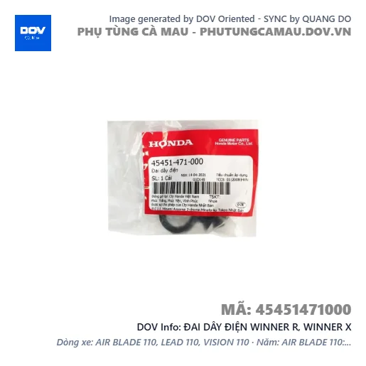 ĐAI DÂY ĐIỆN WINNER R, WINNER X — 45451471000