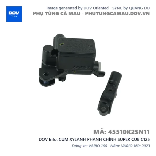 CỤM XYLANH PHANH CHÍNH SUPER CUB C125 — 45510K2SN11