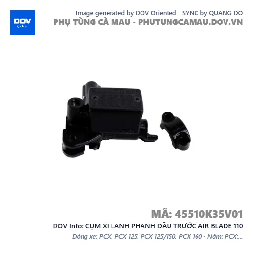 CỤM XI LANH PHANH DẦU TRƯỚC AIR BLADE 110 — 45510K35V01