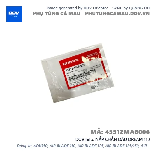 NẮP CHẮN DẦU DREAM 110 — 45512MA6006