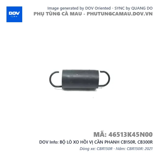BỘ LÒ XO HỒI VỊ CẦN PHANH CB150R, CB300R — 46513K45N00