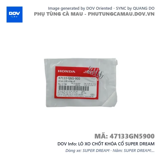 LÒ XO CHỐT KHÓA CỔ SUPER DREAM — 47133GN5900