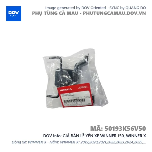 GIÁ BẢN LỀ YÊN XE WINNER 150, WINNER X — 50193K56V50