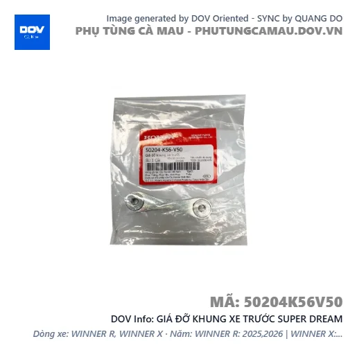 GIÁ ĐỠ KHUNG XE TRƯỚC SUPER DREAM — 50204K56V50