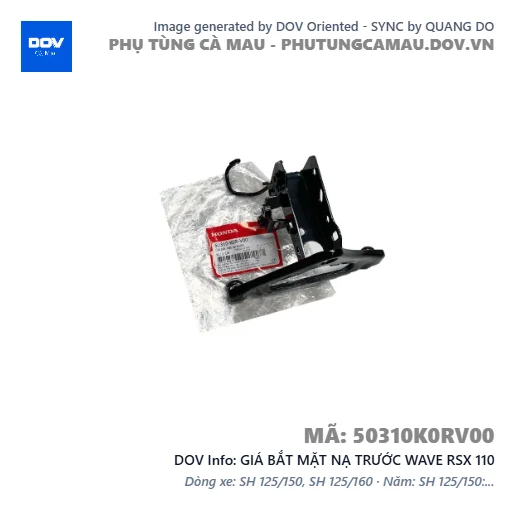 GIÁ BẮT MẶT NẠ TRƯỚC WAVE RSX 110 — 50310K0RV00