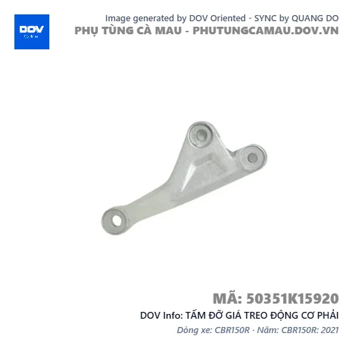 TẤM ĐỠ GIÁ TREO ĐỘNG CƠ PHẢI  — 50351K15920