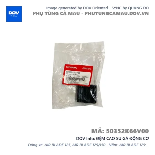 ĐỆM CAO SU GÁ ĐỘNG CƠ  — 50352K66V00