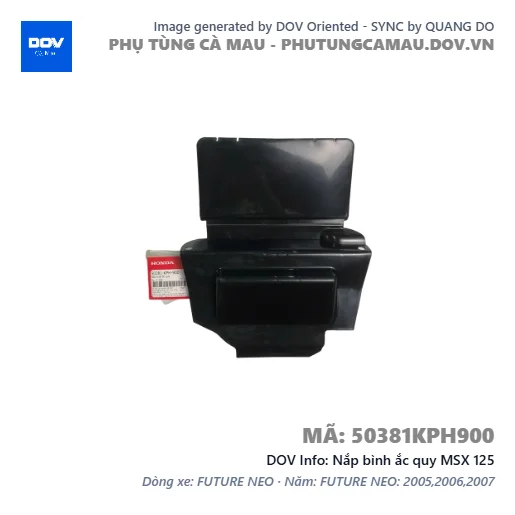 Nắp bình ắc quy MSX 125 — 50381KPH900
