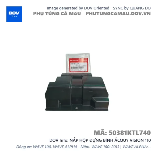 NẮP HỘP ĐỰNG BÌNH ẮCQUY VISION 110 — 50381KTL740