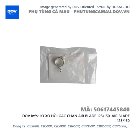 LÒ XO HỒI GÁC CHÂN AIR BLADE 125/150, AIR BLADE 125/160 — 50617445840