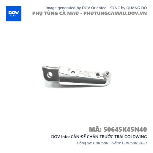 CẦN ĐỂ CHÂN TRƯỚC TRÁI GOLDWING — 50645K45N40