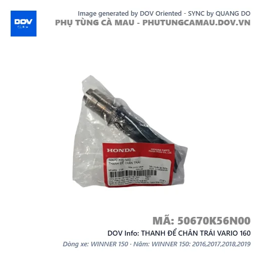 THANH ĐỂ CHÂN TRÁI VARIO 160 — 50670K56N00