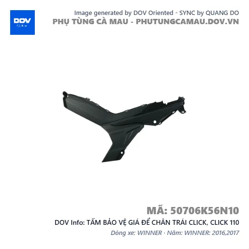 TẤM BẢO VỆ GIÁ ĐỂ CHÂN TRÁI CLICK, CLICK 110 — 50706K56N10